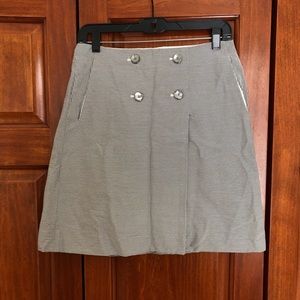 The Limited Preppy Striped High Waist Skirt